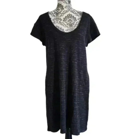 ATM Anthony Thomas Melillo Tee Shirt Dress Mini Black Heather Women's size Small - Picture 2 of 14